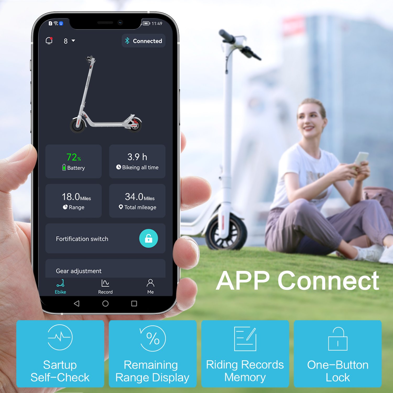 NIU Electric Scooter A8 White