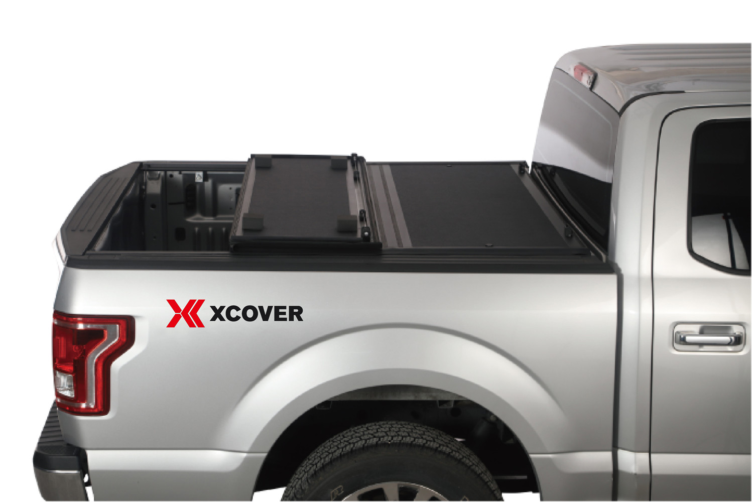 Xcover Hard Tri-fold Tonneau Cover, 6.5 Ft Styleside Bed